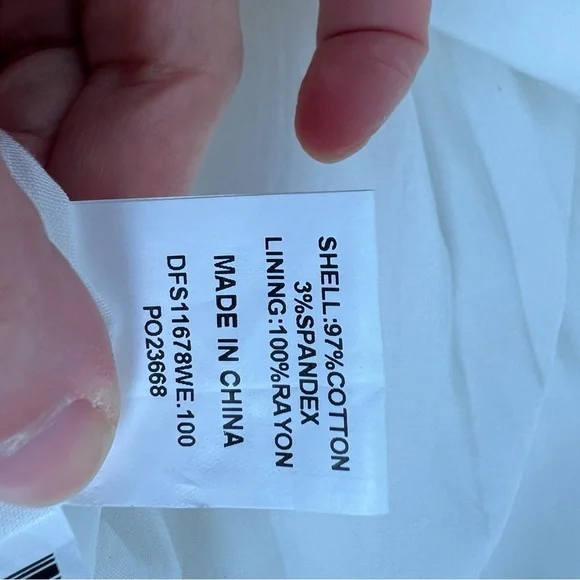 NWT DISSH Morgan White Cotton Midi Dress Size US 12 - Picture 10 of 10